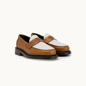 Blackstock & Weber The Ellis Penny Loafer, Acorn/White